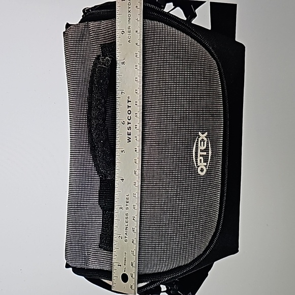 Vintage Optex Camera Bag, Adjustable Shoulder Strap, Black & Gray - Picture 2 of 10
